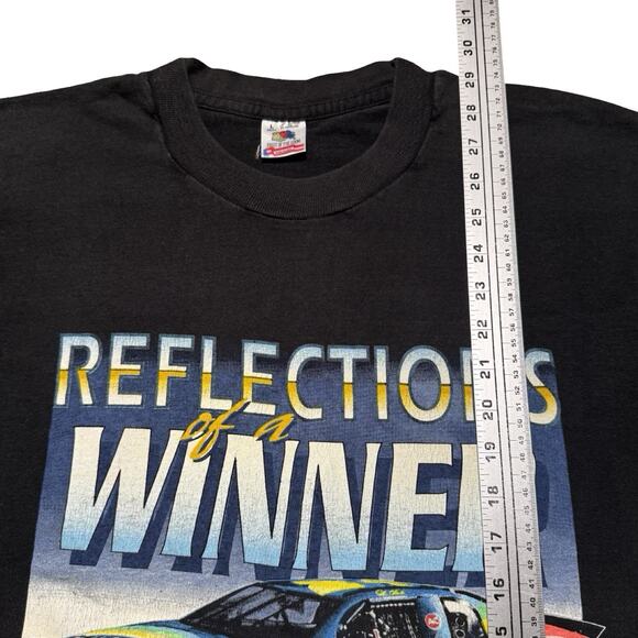 Vintage 1995 Jeff Gordon NASCAR Racing DuPont Reflections Of A Winner T-Shirt L - Picture 5 of 7
